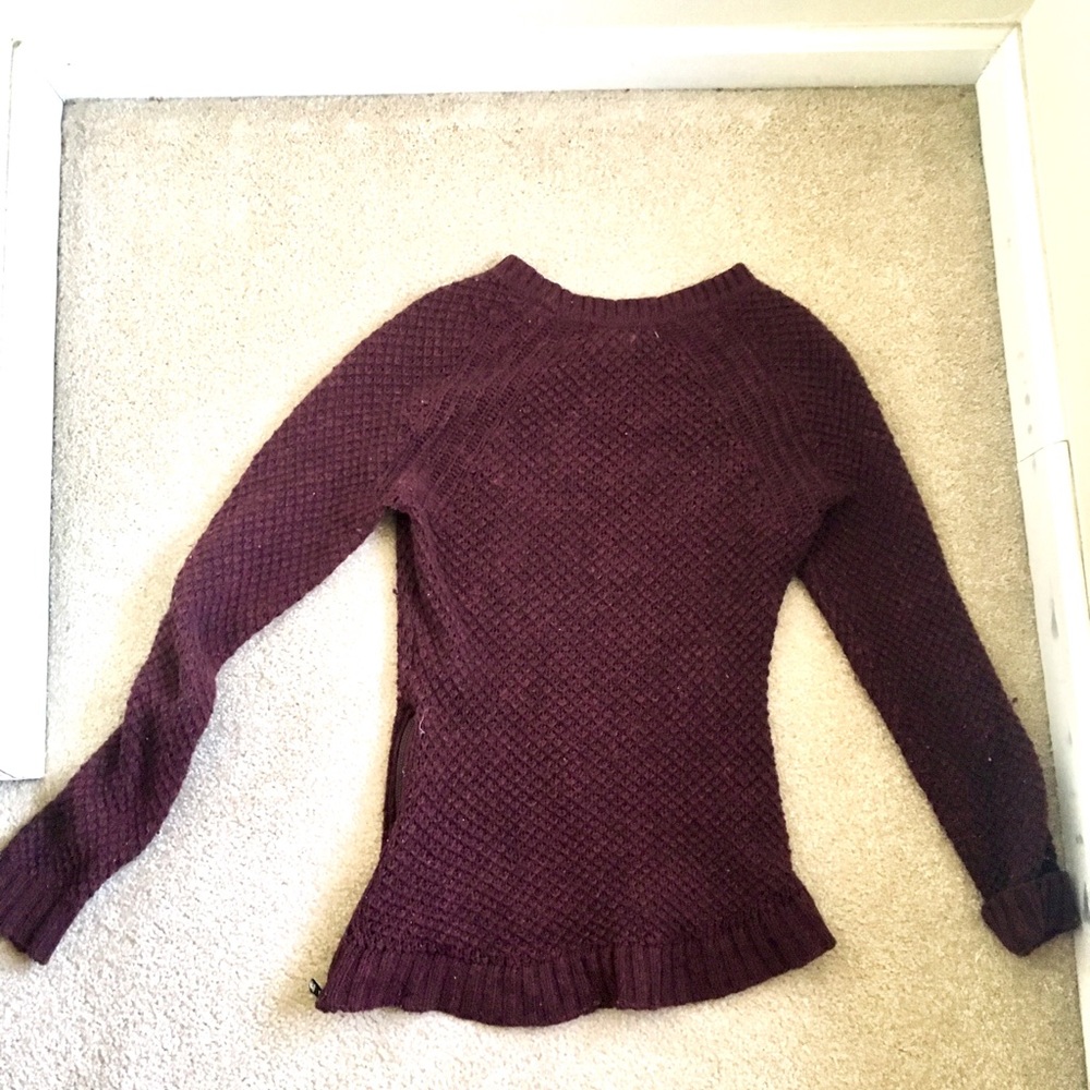 Maroon Knit Sweater